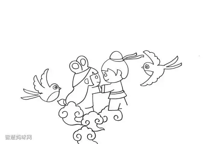 【作者】林杰 【朝代】唐乞巧简笔画作品完成图