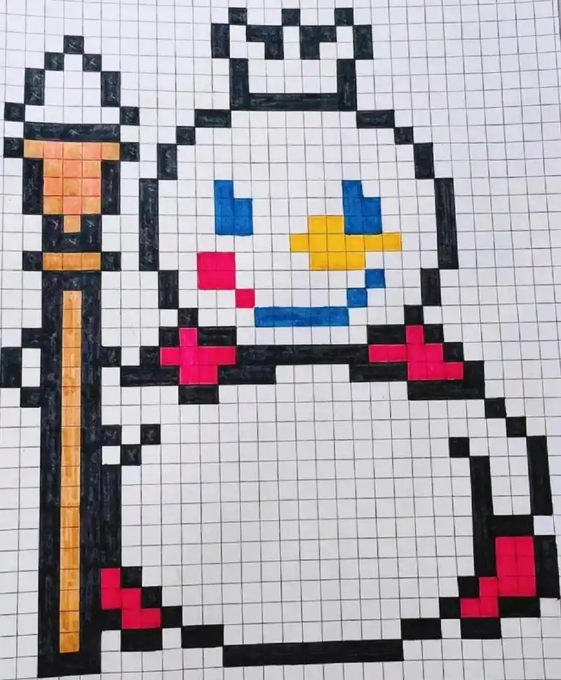 方格纸画画 用方格纸画画啦!