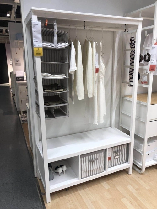 衣柜宜家家居ikeahemnes汉尼斯开放式简约国内代购衣柜