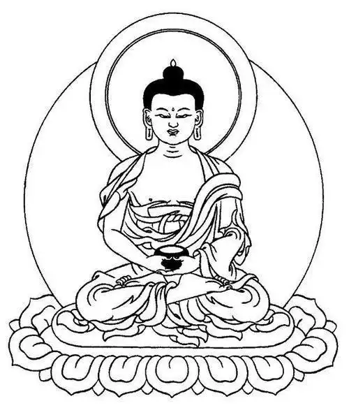 圣像简笔画儿童佛菩萨简笔画唐卡观音佛像简笔画