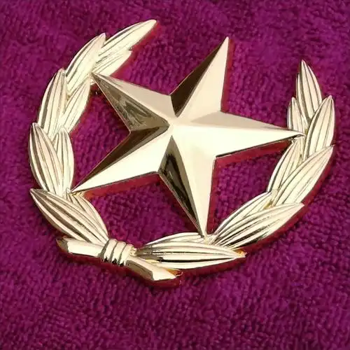 中国国旗五角星麦穗车贴改装车标侧标侧窗中柱c柱金属装饰个性贴