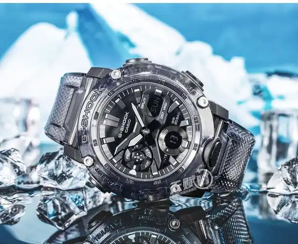 卡西欧casio手表gshock冰韧系列破冰行动透明灰防水运动男表ga110sk