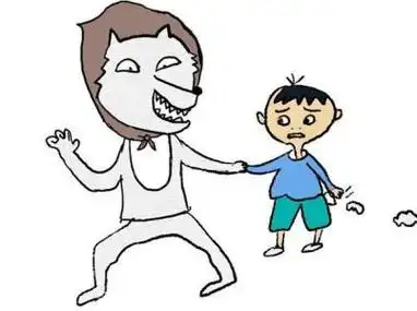 帮陌生老人拎东西简笔画