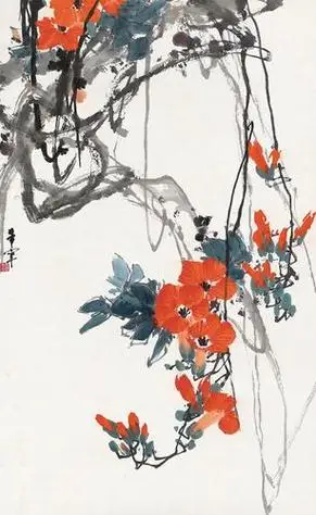 国画凌霄花国画凌霄花图片