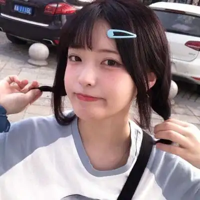 2021流行可爱真人两张一组闺蜜头像