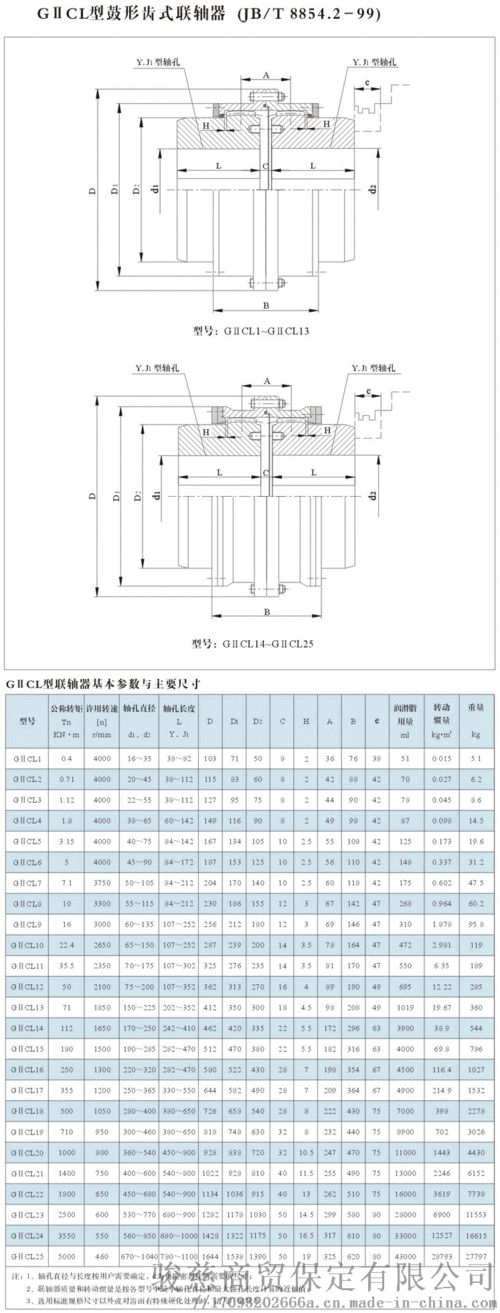 giicl 型鼓型齿式联轴器