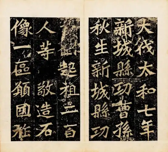 "龙门二十品"指选自龙门石窟中北魏时期的二十方造像题记,是魏碑