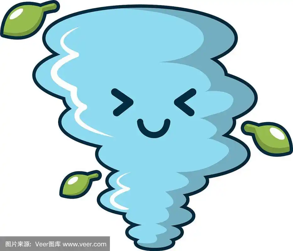 龙卷风图标卡通风格