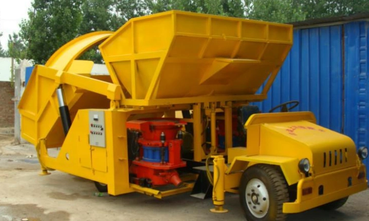 隧道自动上料干喷机隧道喷浆车介绍