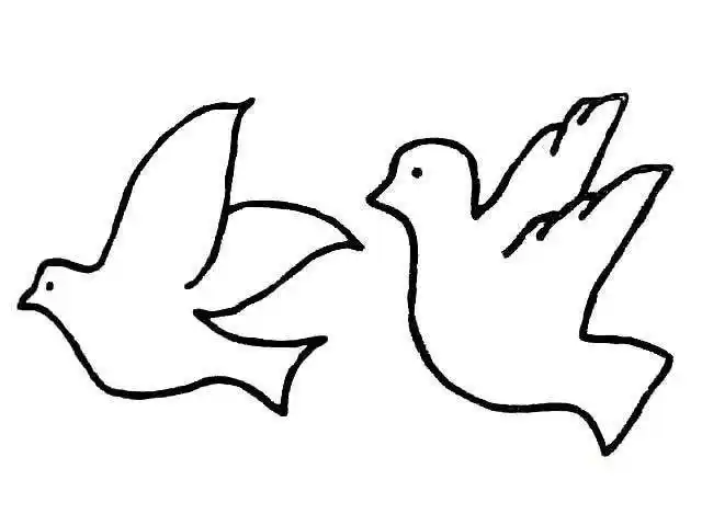 鸟的简笔画大全 最新鸟简笔画彩色绘画作品