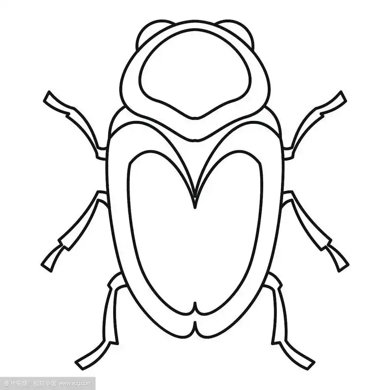 圣甲虫图标轮廓风格
