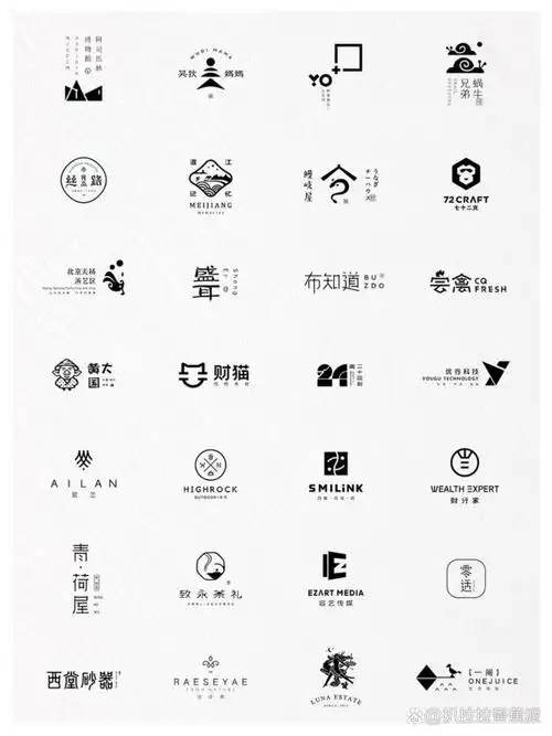 美甲美业新中式logo设计大合集