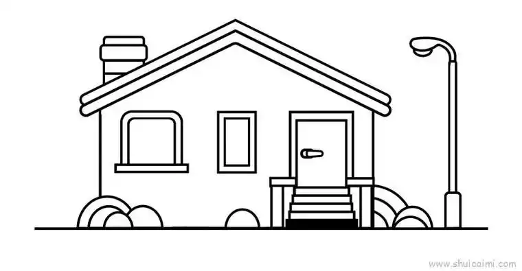 房子儿童画怎么画房子简笔画图片