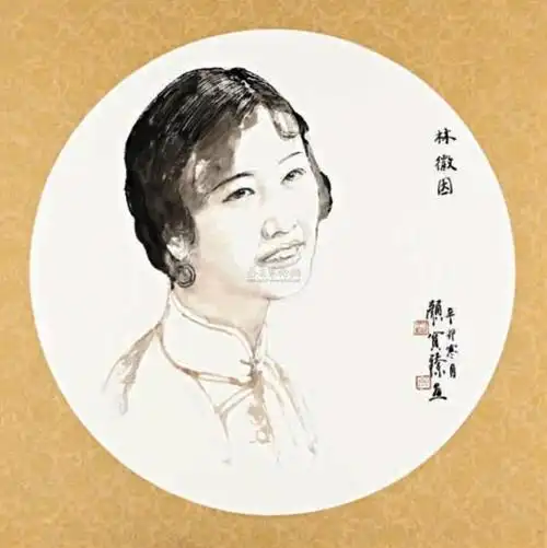 0056 2011午作 林徽因 设色纸本