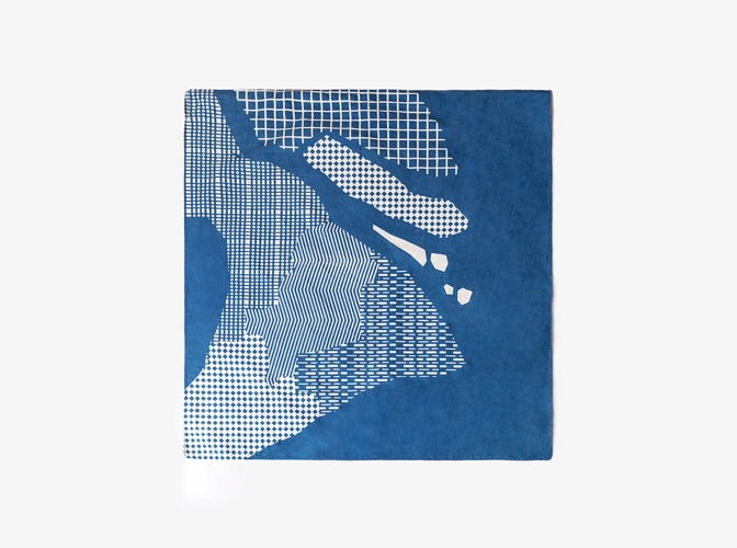 城市蓝染头巾图案设计 by yunqi