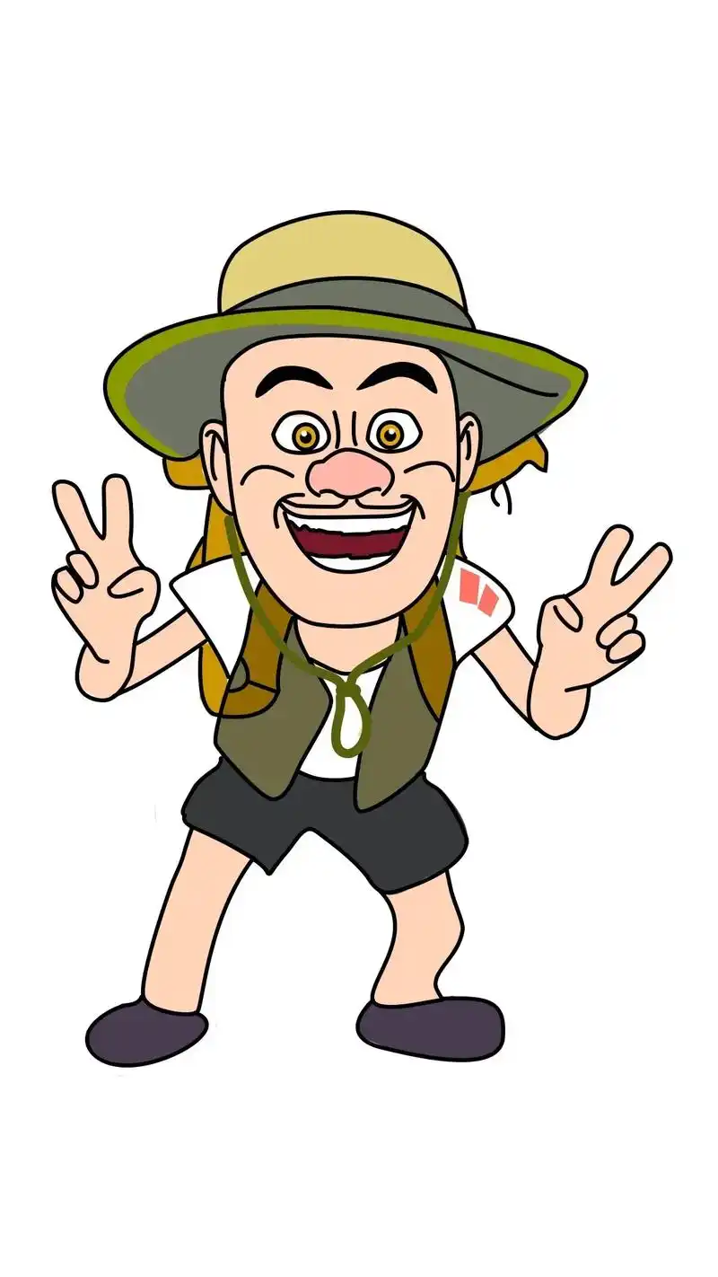 怎么画熊出没光头强简笔画