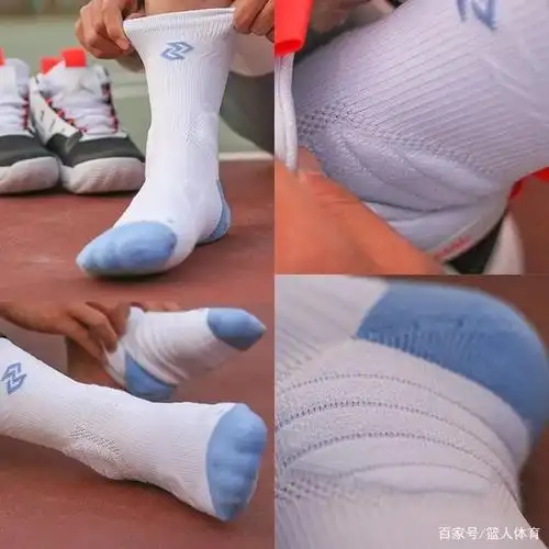 春天打球装备!北卡蓝篮球精英袜,颜值高又好穿