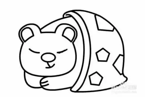 冬眠的动物简笔画小蛇冬眠简笔画幼儿园冬天动物冬眠简笔画教程 冬天