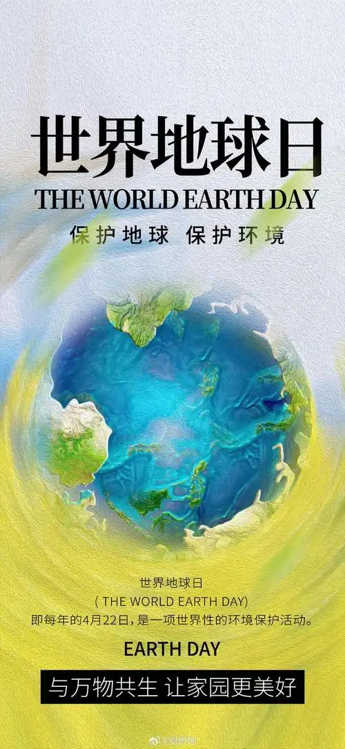 世界地球日海报