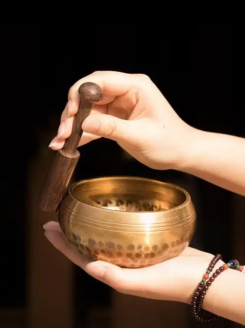 空铜颂钵佛音钵盂尼泊尔手工瑜伽冥想音疗钵音碗摆件