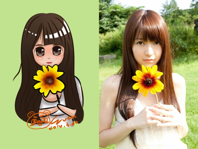 ps设计照片转漫画效果的教程让你瞬间变成可爱的萌妹子