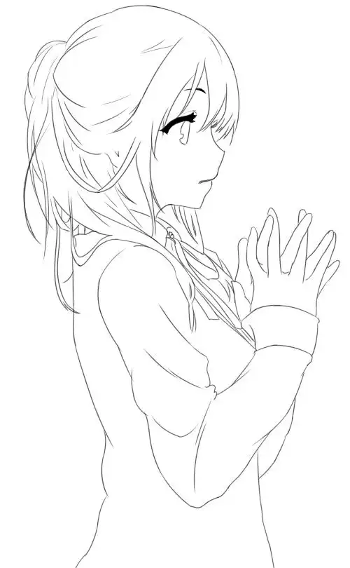 21:33:29#线稿#侧身线稿豆包包子该采集也在以下画板加载更多