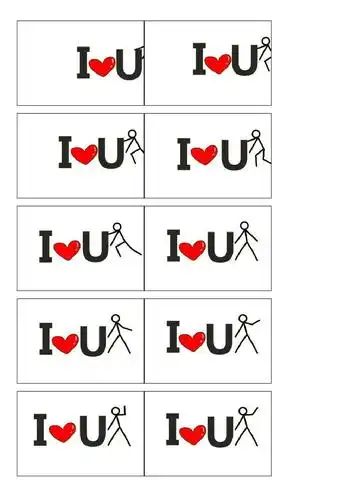 i love you手翻书动画分解图