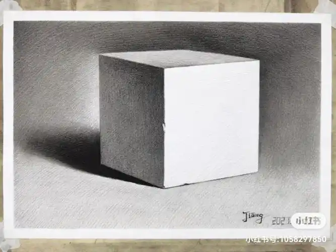 铺色 擦 塑造 调整#画画  #绘画  #素描  #零基础素描  #几何体