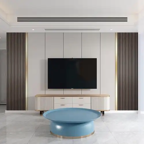 电视背景墙壁纸墙布客厅沙发卧室装饰格栅线条大气轻奢风影视壁画