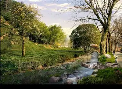 山体公园效果图psd分层素材15#( 景观素材)#(ps)#(psd)#(psd彩平)