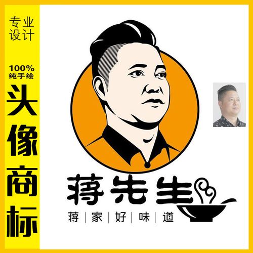 头像设计定制商标人像人物标志企业logo漫画商标logo设计