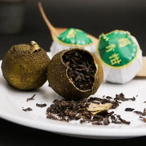 新会广东江门正宗小青柑柑普茶云南普洱茶柑果陈皮