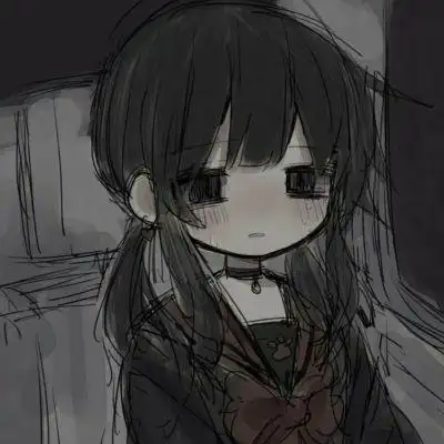 黑色抑郁系_卡通动漫头像_我要个性网