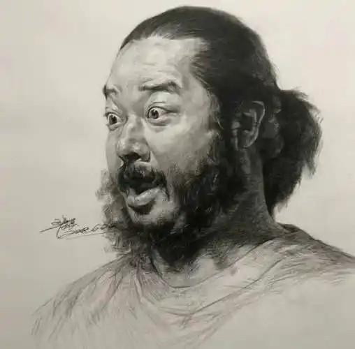 照片5素描头像照片书素描临摹素材素描人物照片书真人肖像艺考美术