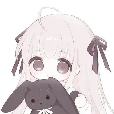 可爱卡通头像女生呆萌q版简单