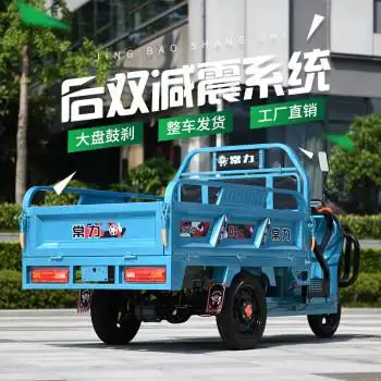 电动三个轮车拉货 常力品牌电动三轮车货车载重王拉货快递车新款家用