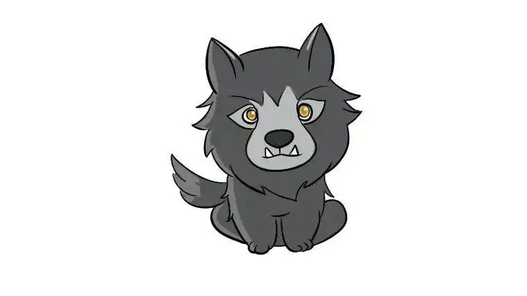 狼图片简笔画教程