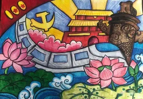 党史教育童心向党礼赞百年少儿书画优秀作品展播第四期