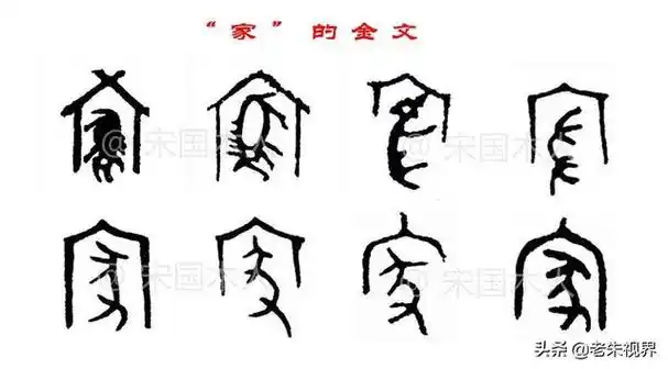 一,起源与演变"家"字最早见于甲骨文.