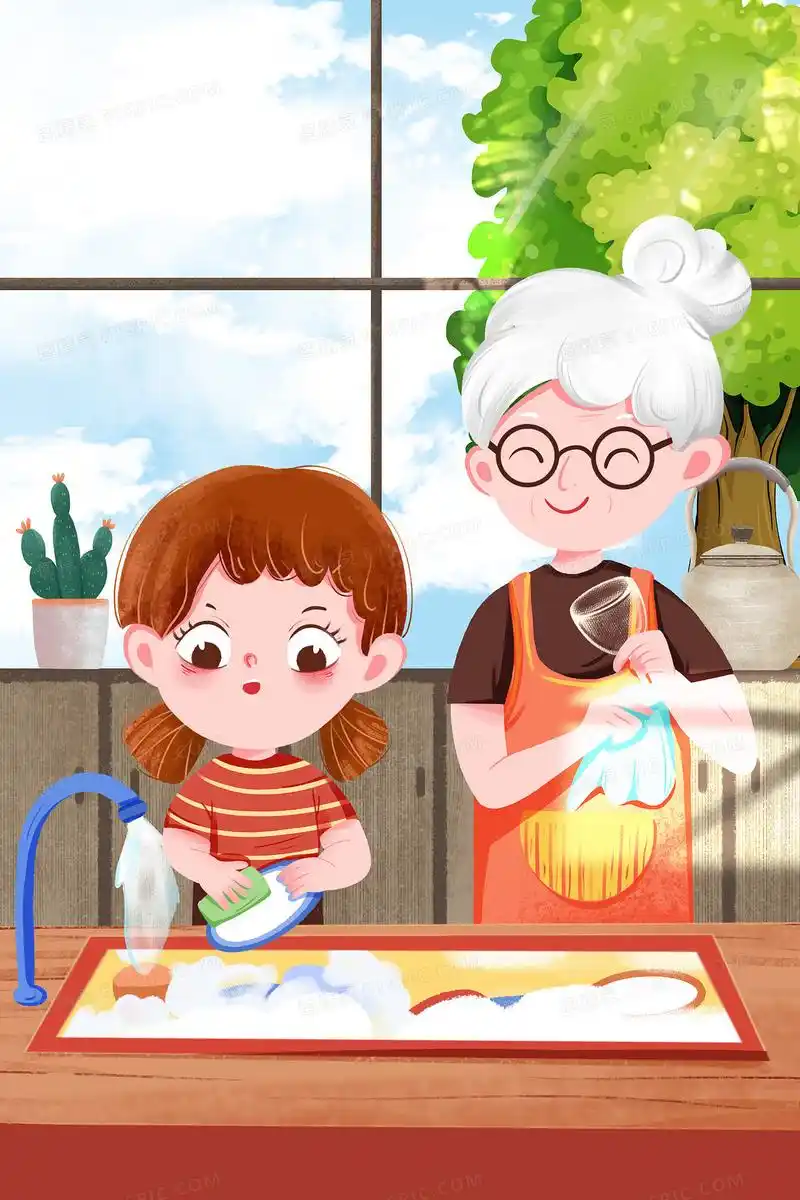 jpgai复古小雪人拉手圣诞海报背景素材jpgai韩国风卡通背景banner1920