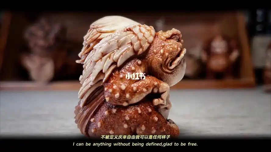 金蟾蛤蟆吃天鹅根付原创手作