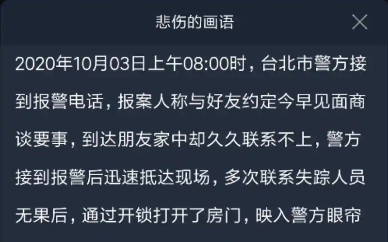 犯罪大师:余辜下-悲伤的画语上