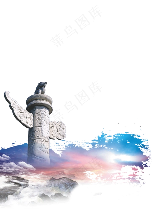 国庆华表色彩装饰