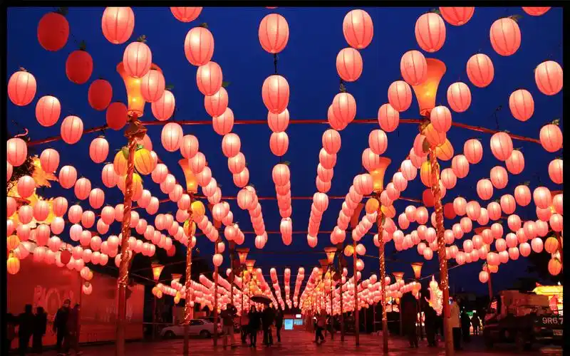 元宵节赏花灯正月十五灯会唯美场面高清摄影图片素材桌面壁纸下载2