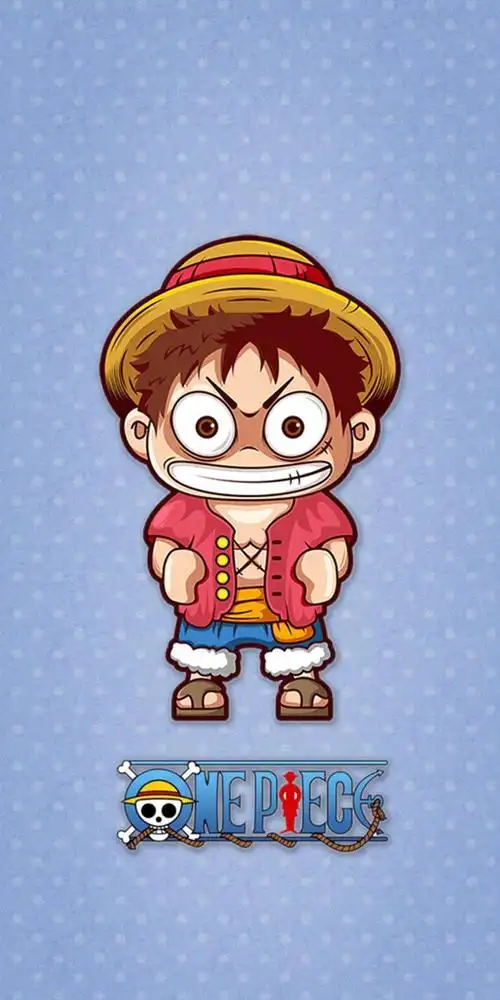海贼王,路飞,船长,可爱,简约,,手机壁纸,锁屏壁纸路飞q版可爱插画