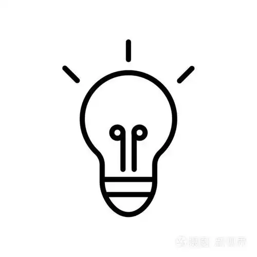 灯图标矢量隔离在白色背景, 灯号