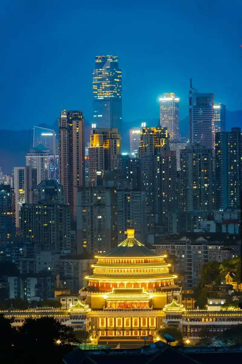 p6洪崖洞 p7:魁星楼 p8:龙兴体育馆 p9:渝中半岛 #重庆城市风景