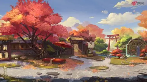 阴阳师 庭院 1920 x 1080 来自《阴阳师》官方试听站