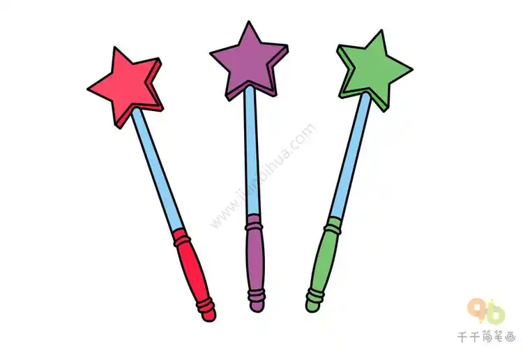 荧光棒简笔画画法