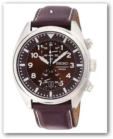 精工chronograph系列 男款石英腕表 snn241怎么调时间和日期?